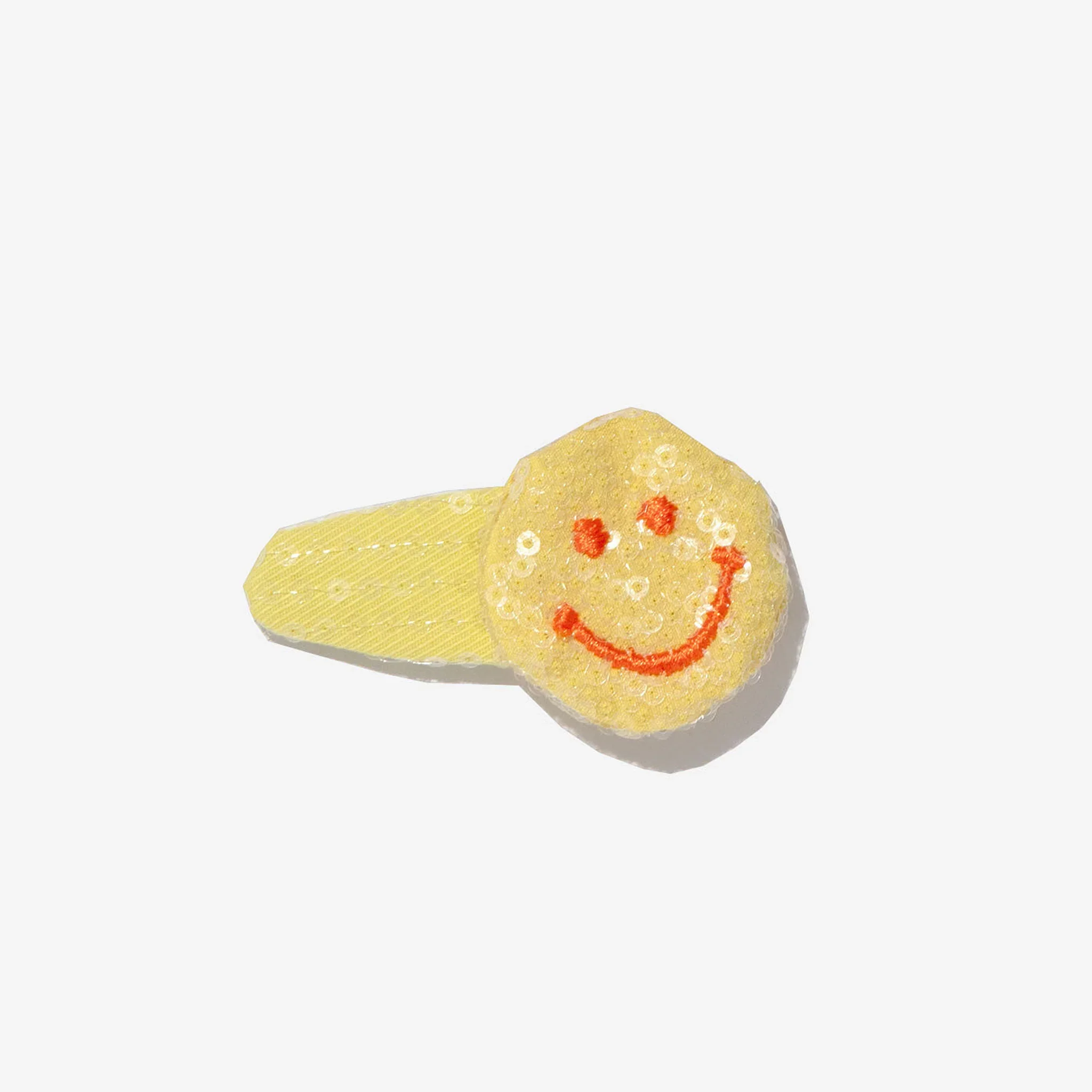 GIRLS YELLOW SEQUIN SMILEY CLIP