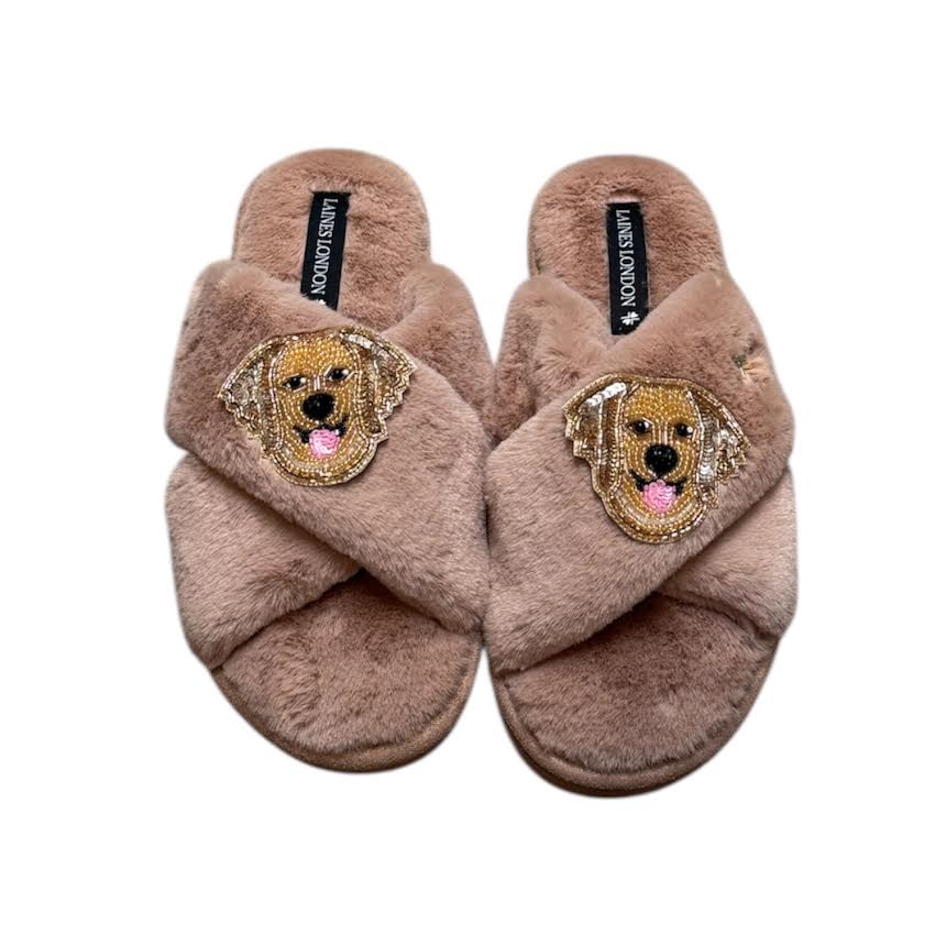 GOLDEN RETRIEVER SLIPPERS