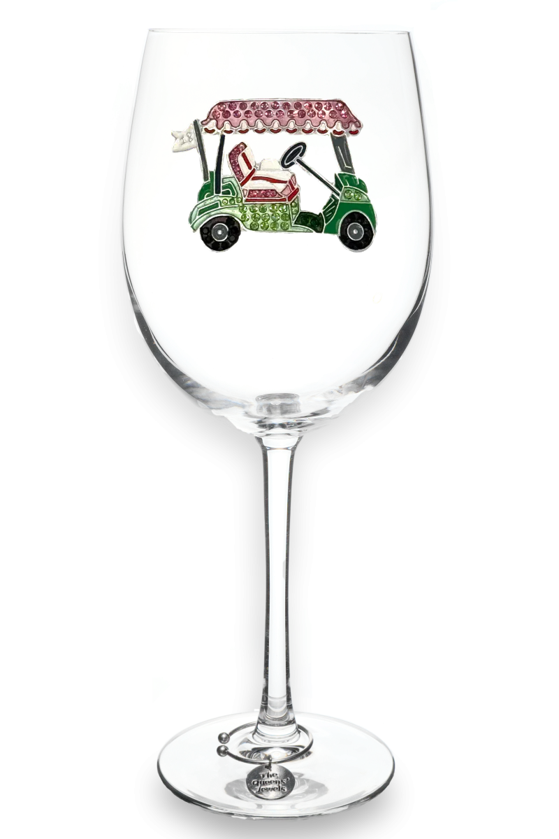 GOLF CART WINE GLASS