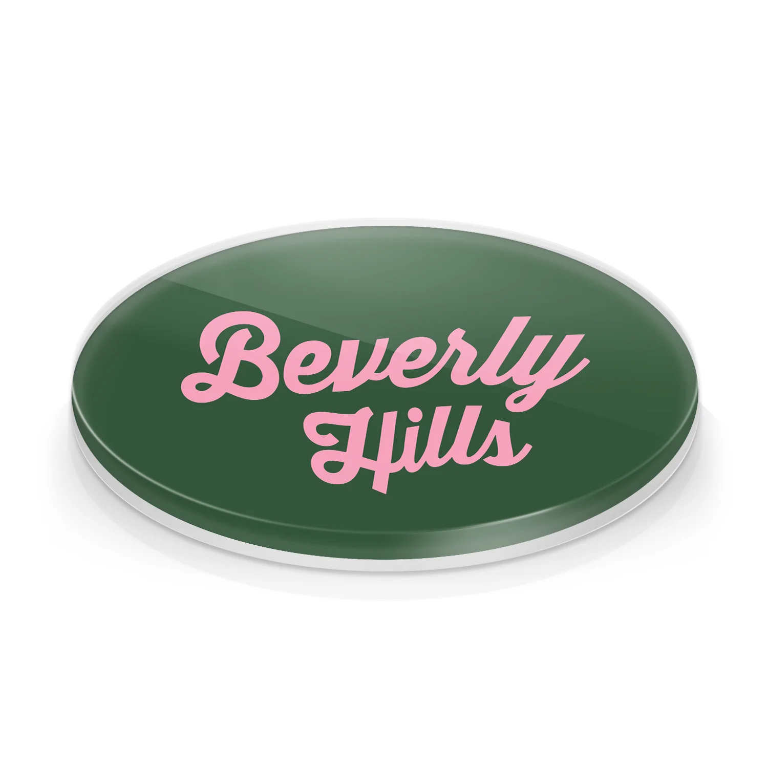 GREEN BEVERLY HILLS ACRYLIC COASTER