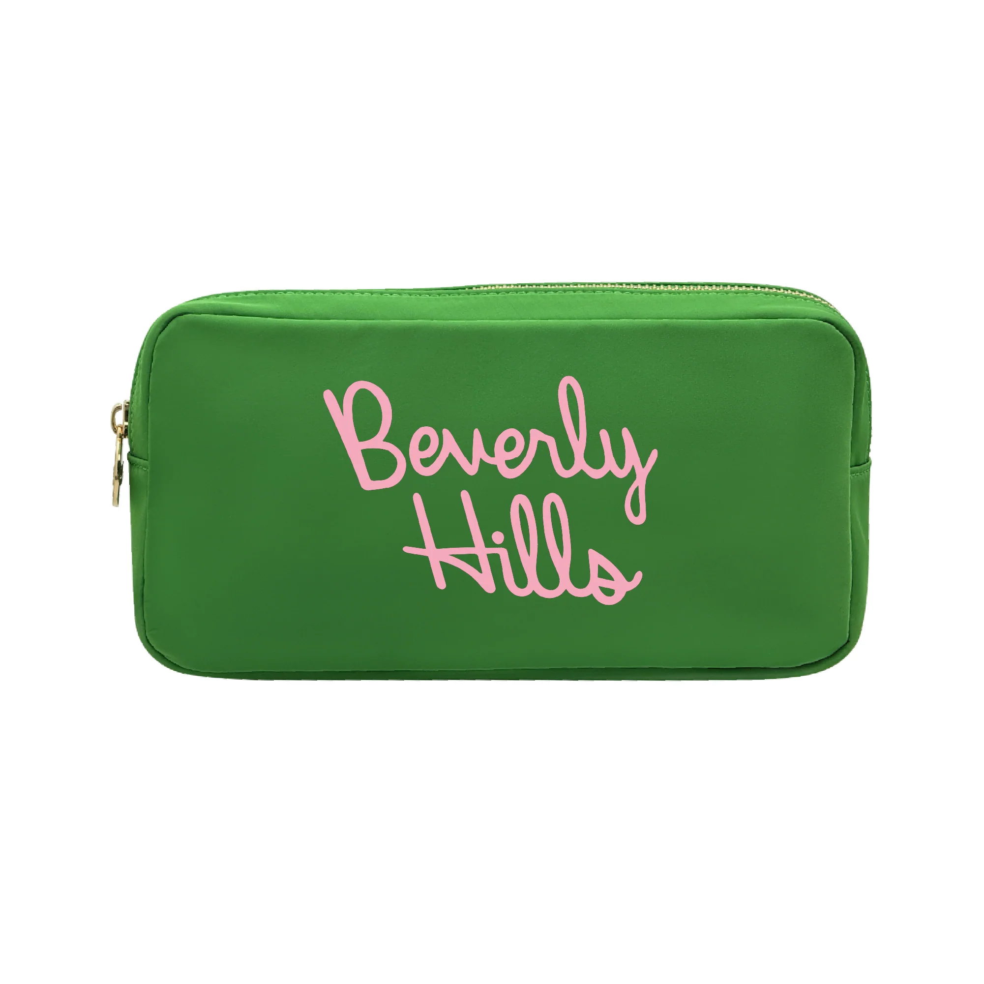GREEN BEVERLY HILLS SMALL COSMETIC POUCH