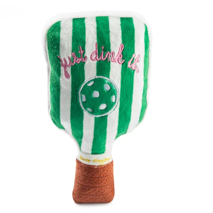 GREEN STRIPE PADDLE DOG TOY