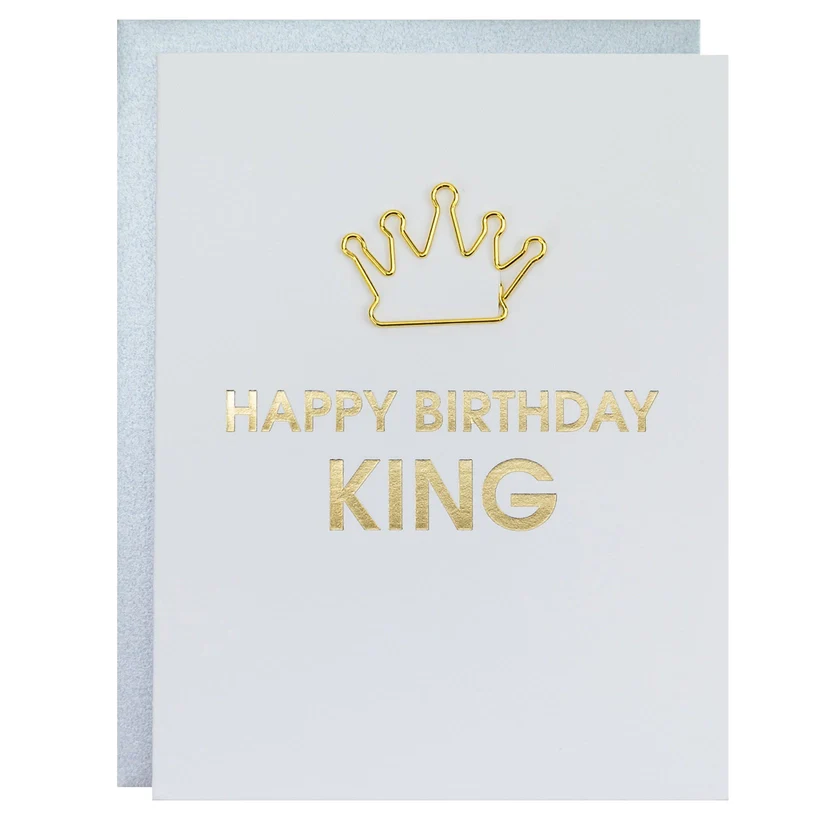 HAPPY BIRTHDAY KING CARD