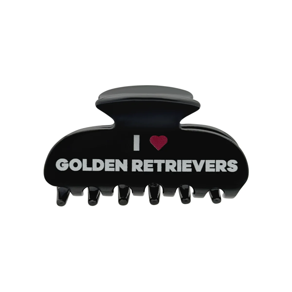 I LOVE GOLDEN RETRIEVERS HAIR CLIP