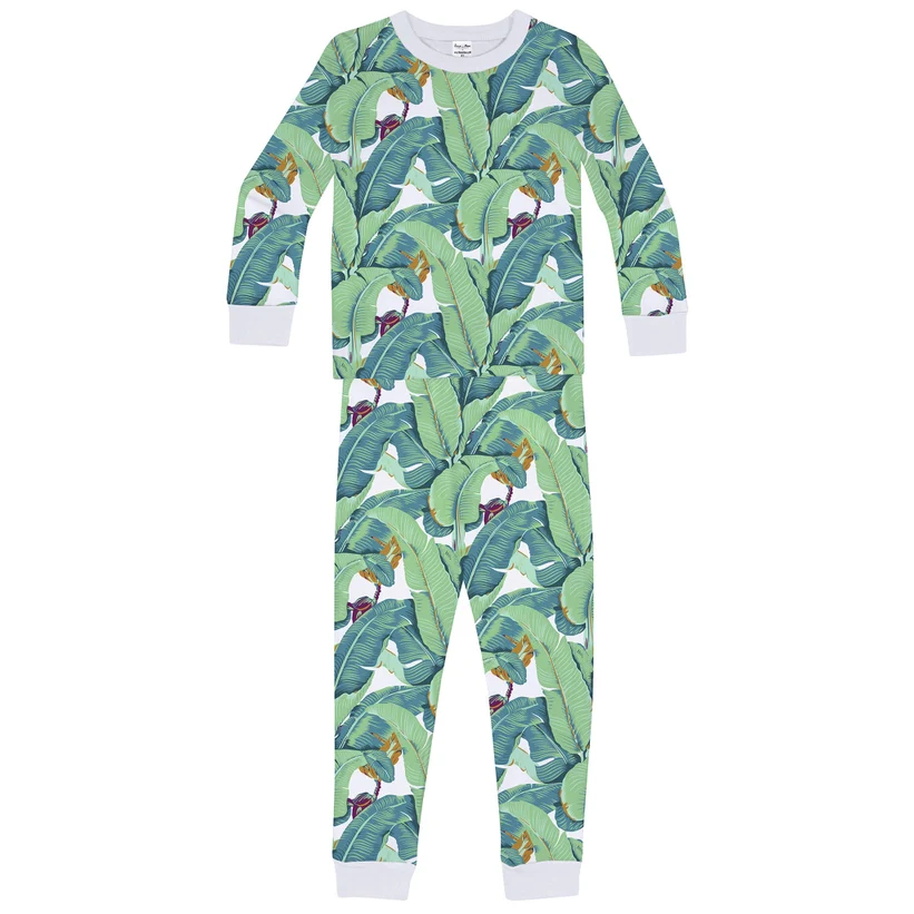 KIDS BANANA LEAF PJ SET