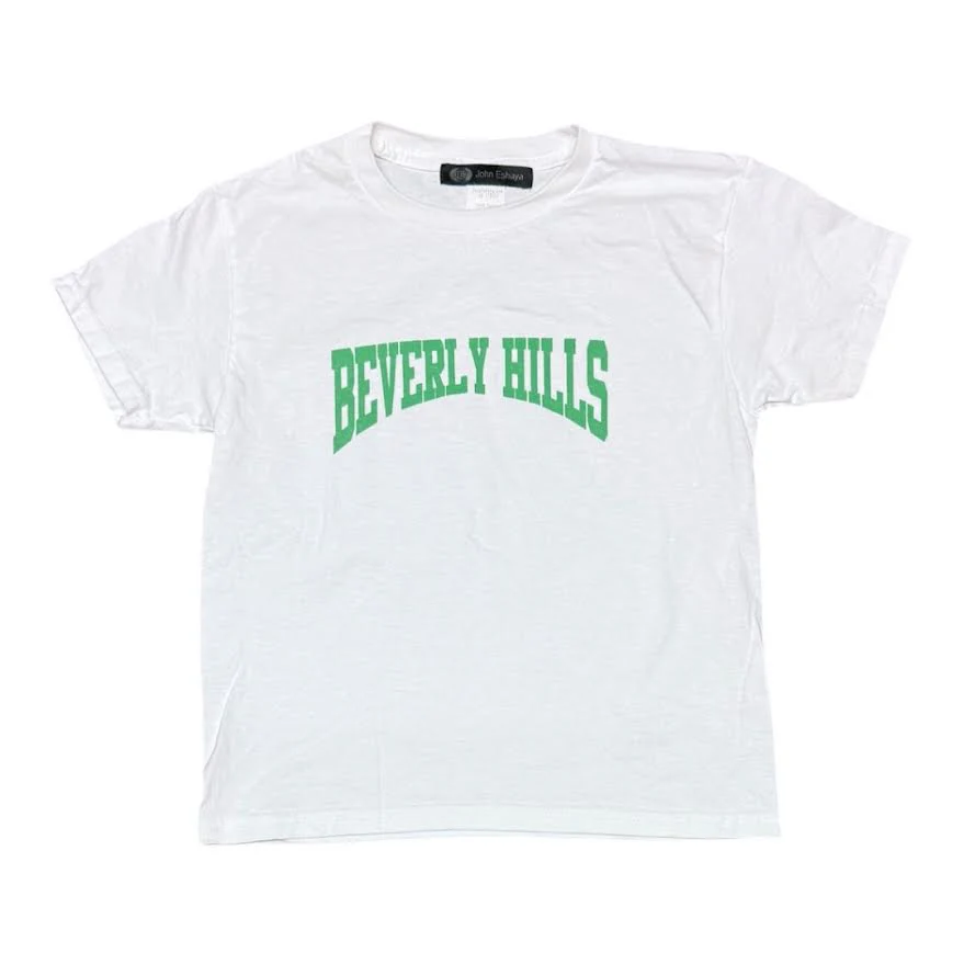 KIDS GREEN BEVERLY HILLS COLLEGIATE T-SHIRT
