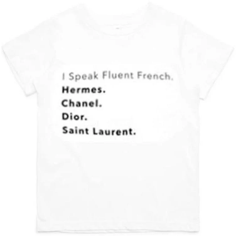 KIDS I SPEAK FLUENT FRENCH T-SHIRT