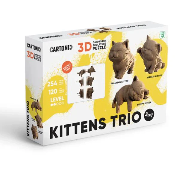 KITTENS TRIO 3D PUZZLE