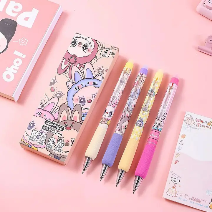 LABUBU ERASABLE GEL PENS SET