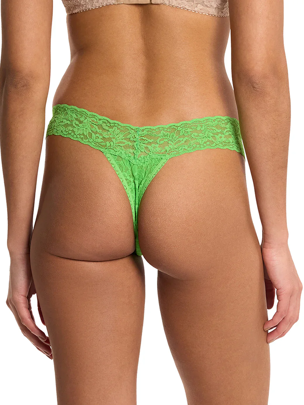 LUCKY ME GREEN SIGNATURE LACE LOW RISE THONG - Image 3
