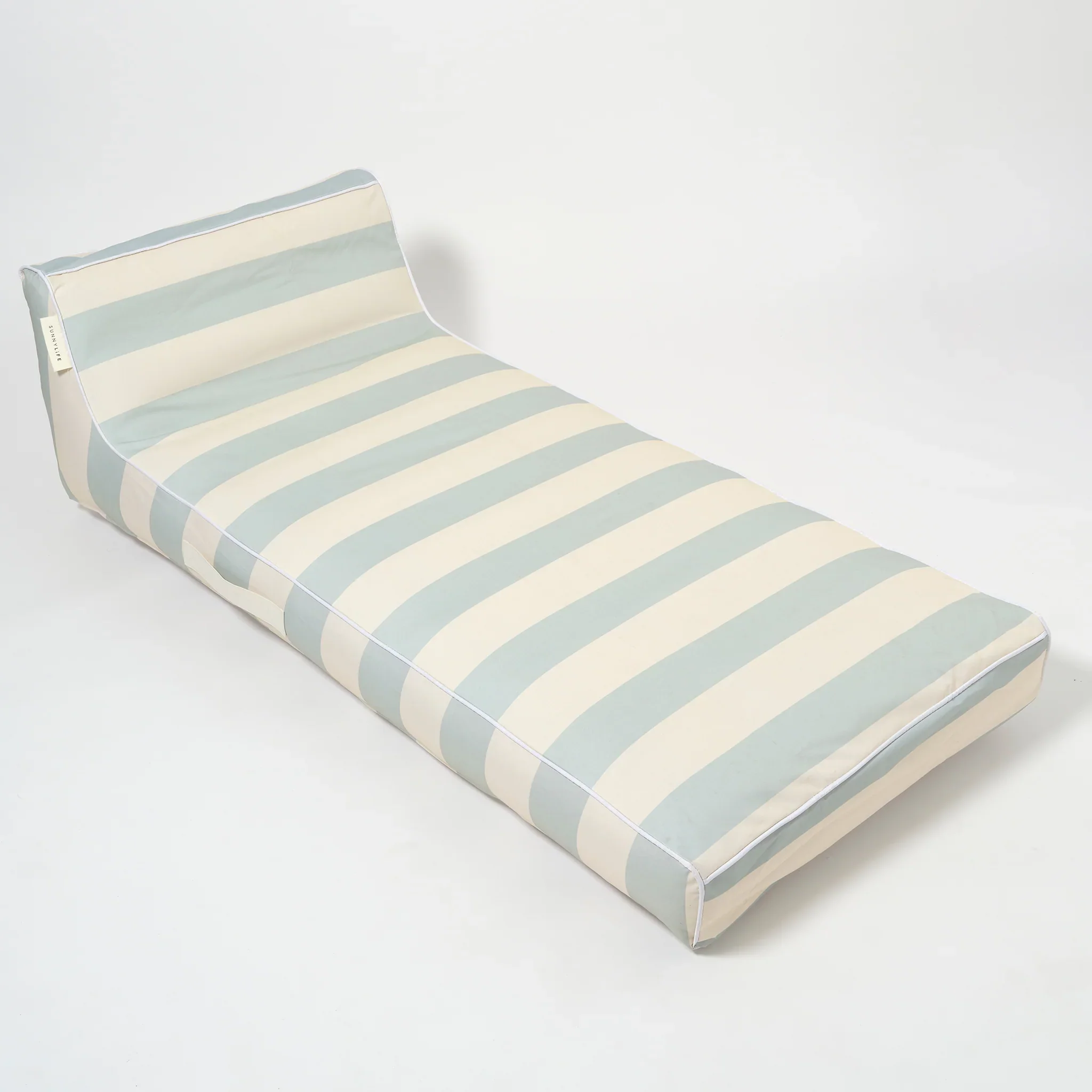 LUXE LIE-ON LAZY DAYS BLUE STRIPE LOUNGER - Image 2
