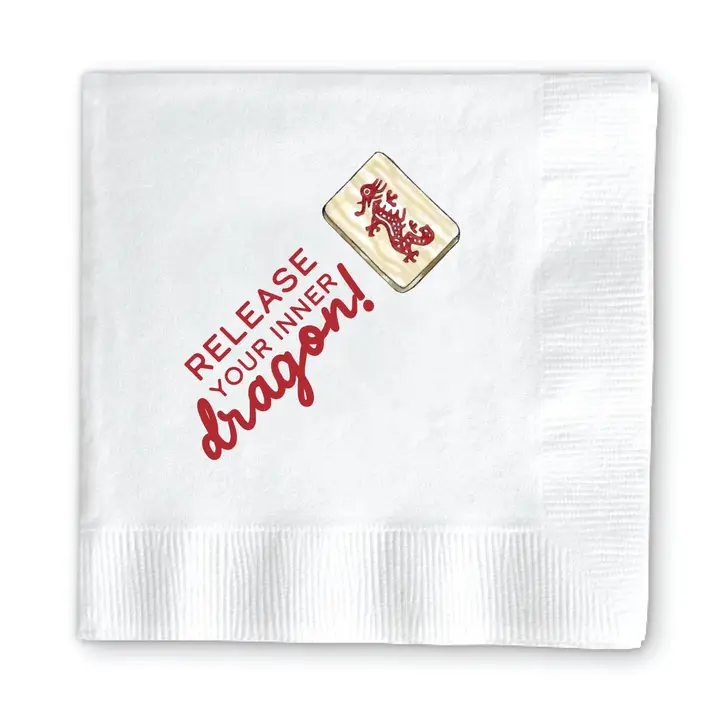 MAHJONG DRAGON NAPKINS