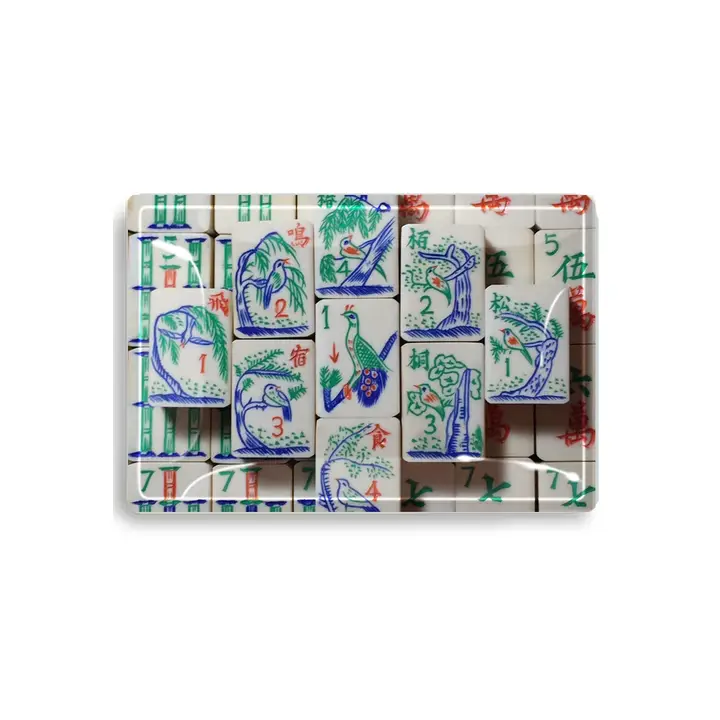 MAHJONG GLASS TRAY