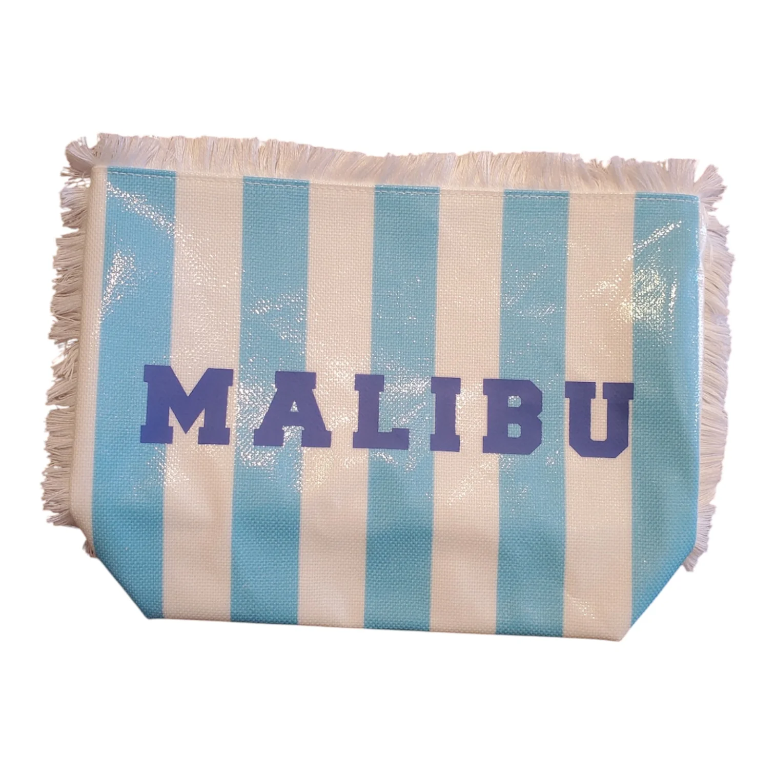 MALIBU BLUE STRIPE POUCH