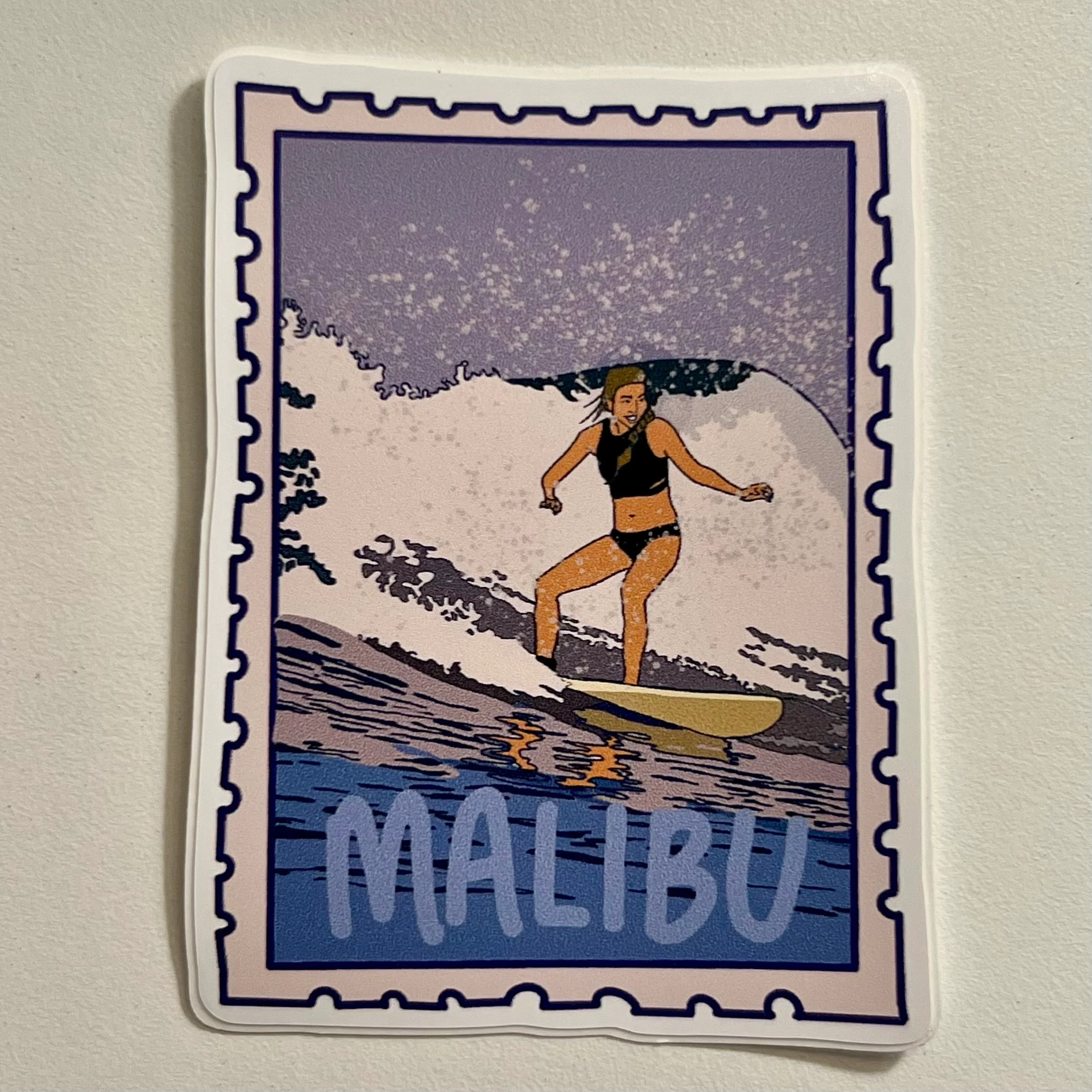 MALIBU SURF STICKER