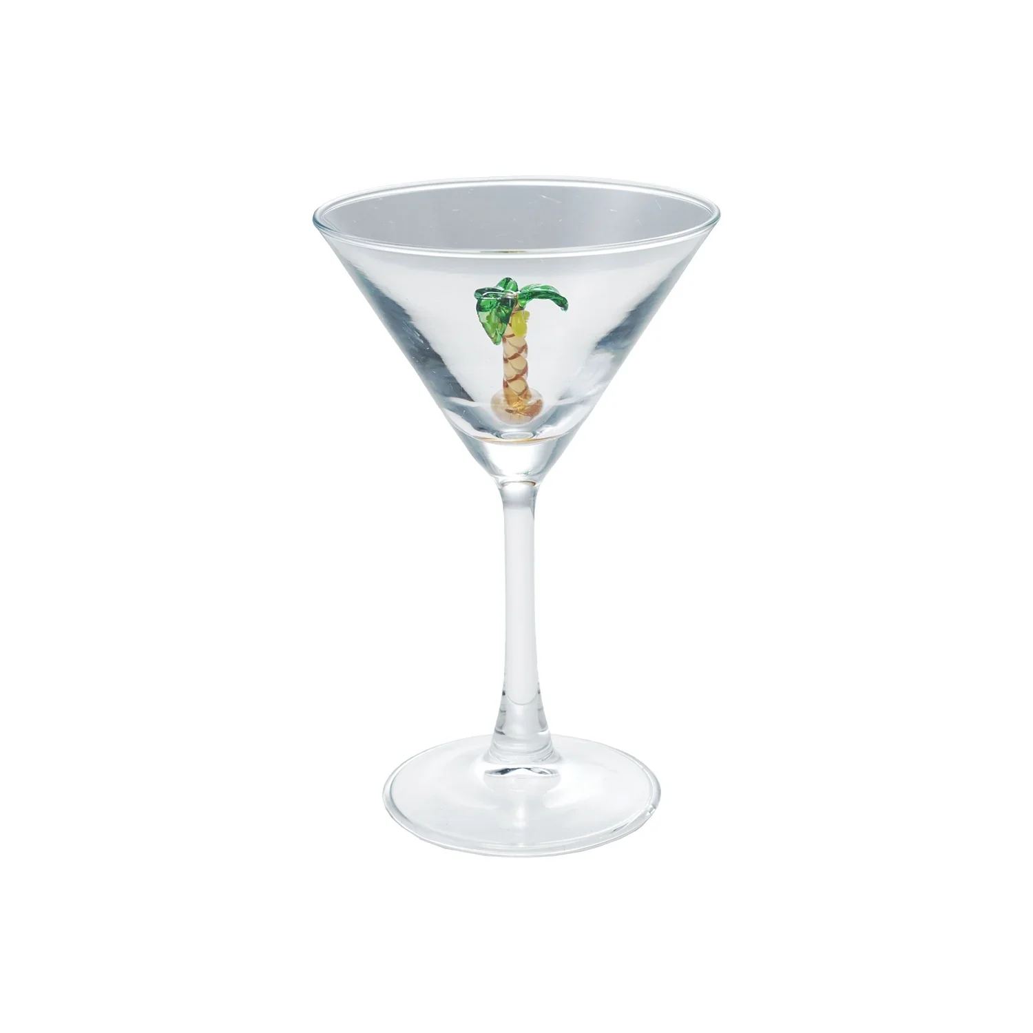 MARTINI GLASS WITH PALM TREE