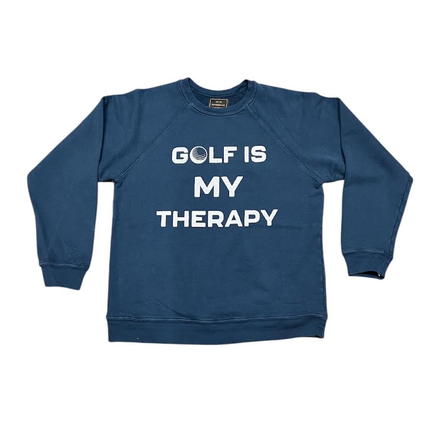 MENS GOLF IS THERAPY NAVY SWEATSHIRT