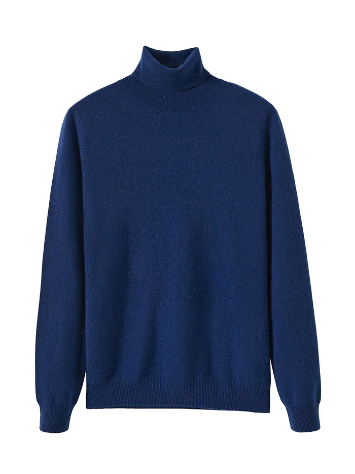 MENS NAVY ANTONIO FITTED TURTLENECK
