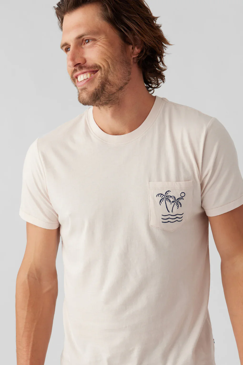 MENS PALMS POCKET CREW - ICE PINK - Image 2