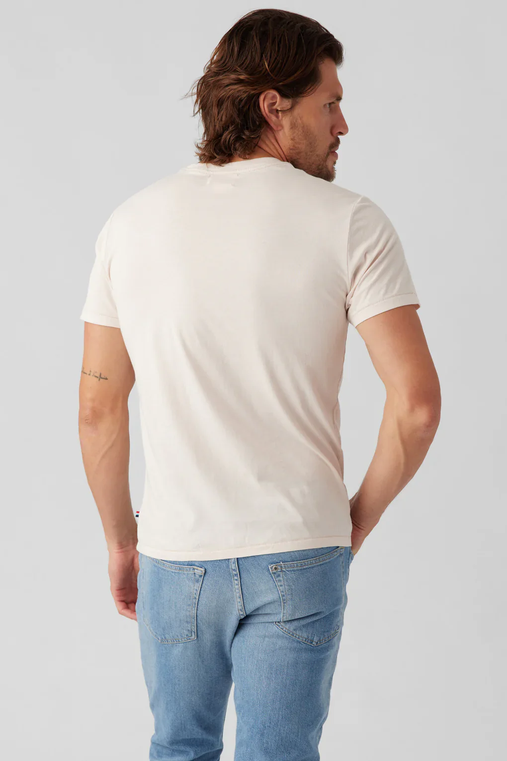 MENS PALMS POCKET CREW - ICE PINK - Image 3