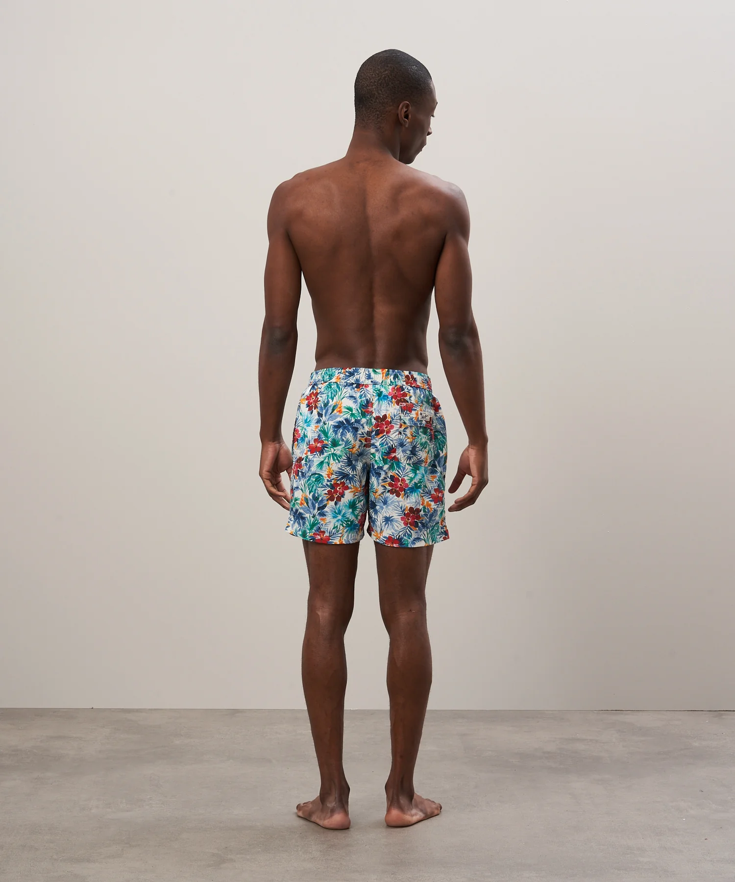 MENS POCHETTE SWIM SHORTS - BLUE + GREEN - Image 3