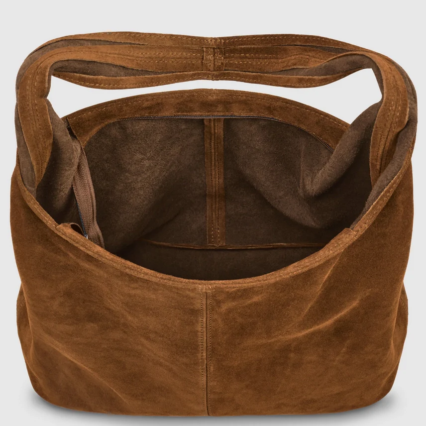 MOCHA SUEDE HOBO BAG - Image 2