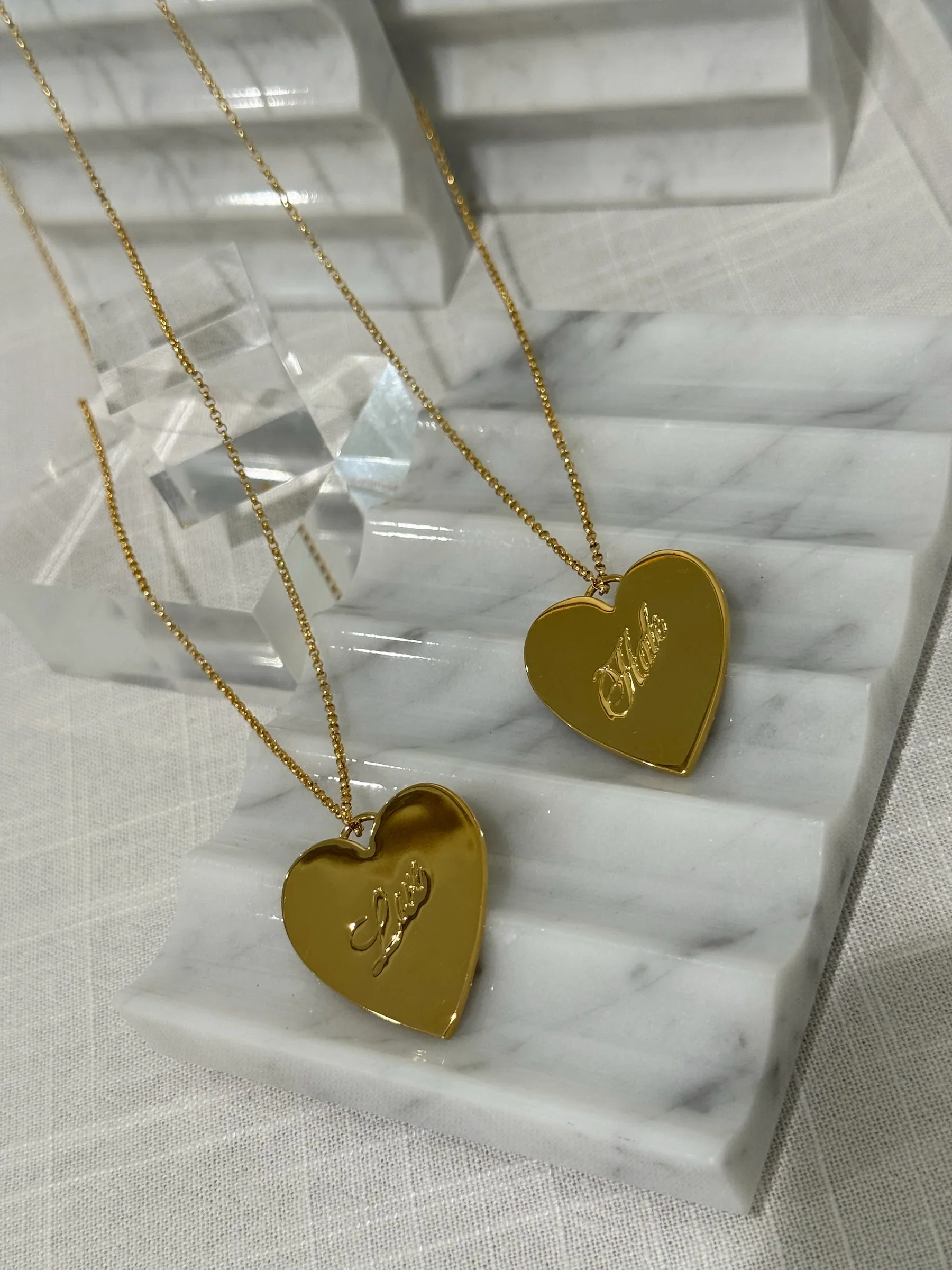 MOODY ANGEL GOLD NECKLACE