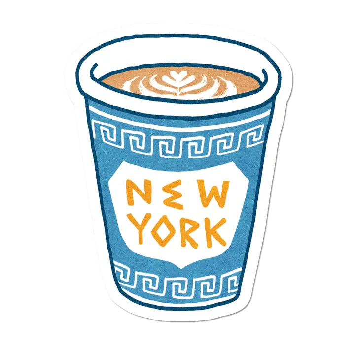NEW YORK COFFEE CUP STICKER