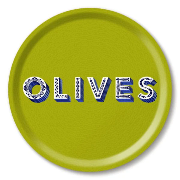 OLIVES CIRCLE TRAY