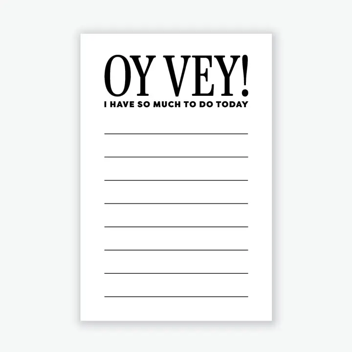 OY VEY! NOTEPAD