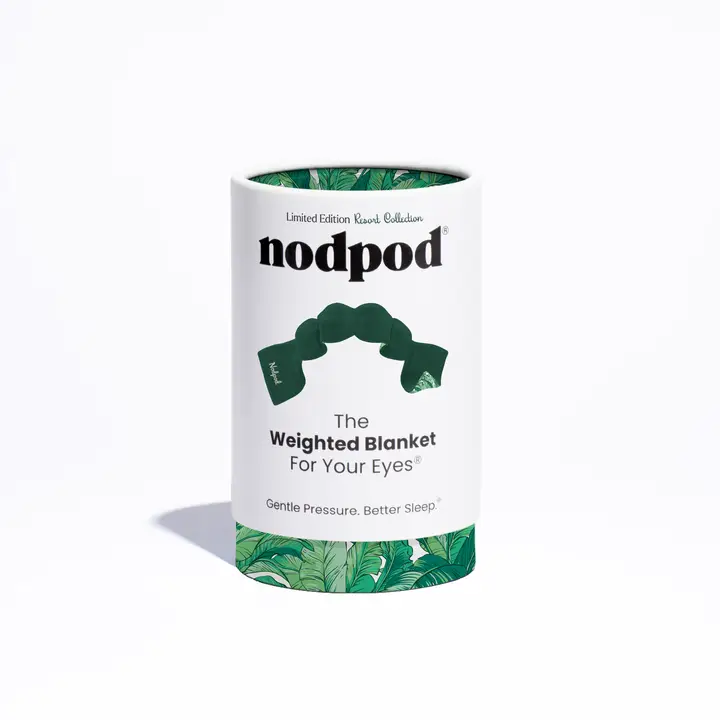 PALM LEAF CABANA NODPOD WEIGHTED SLEEP MASK
