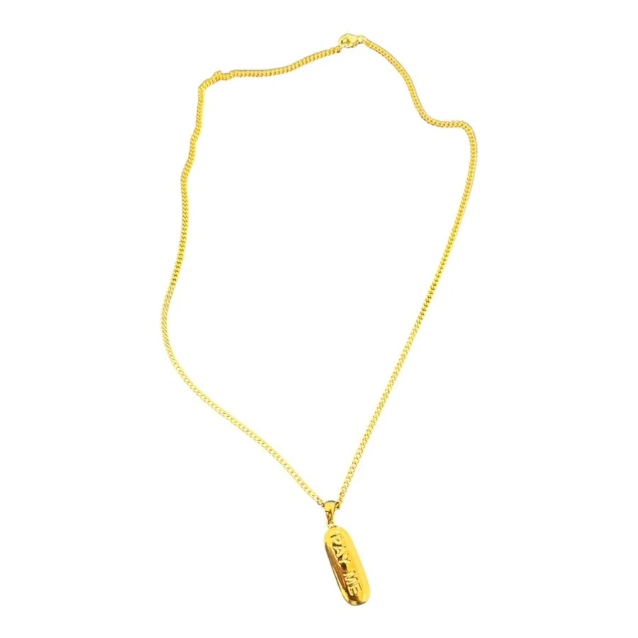 PAY ME GOLD SNAKE CHAIN NECKLACE