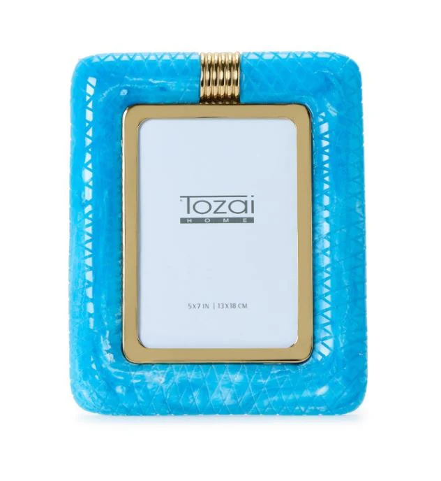 OPULENCE PEACOCK BLUE FRAME