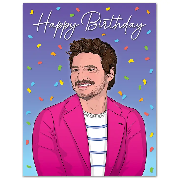 PEDRO PASCAL HAPPY BIRTHDAY CARD