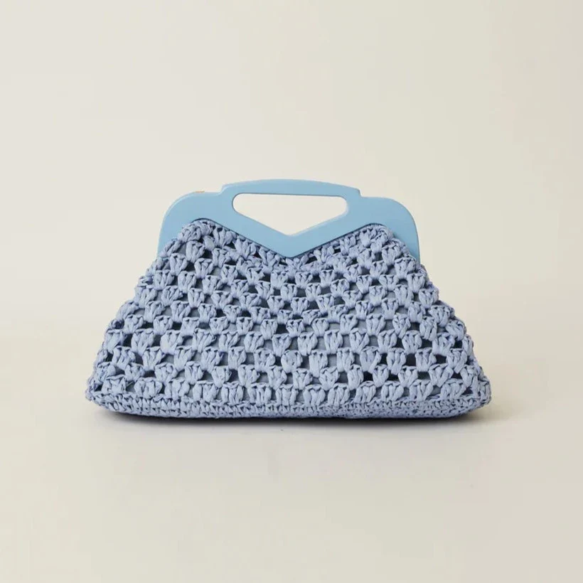 PERIWINKLE NADIYA CROCHET CLUTCH