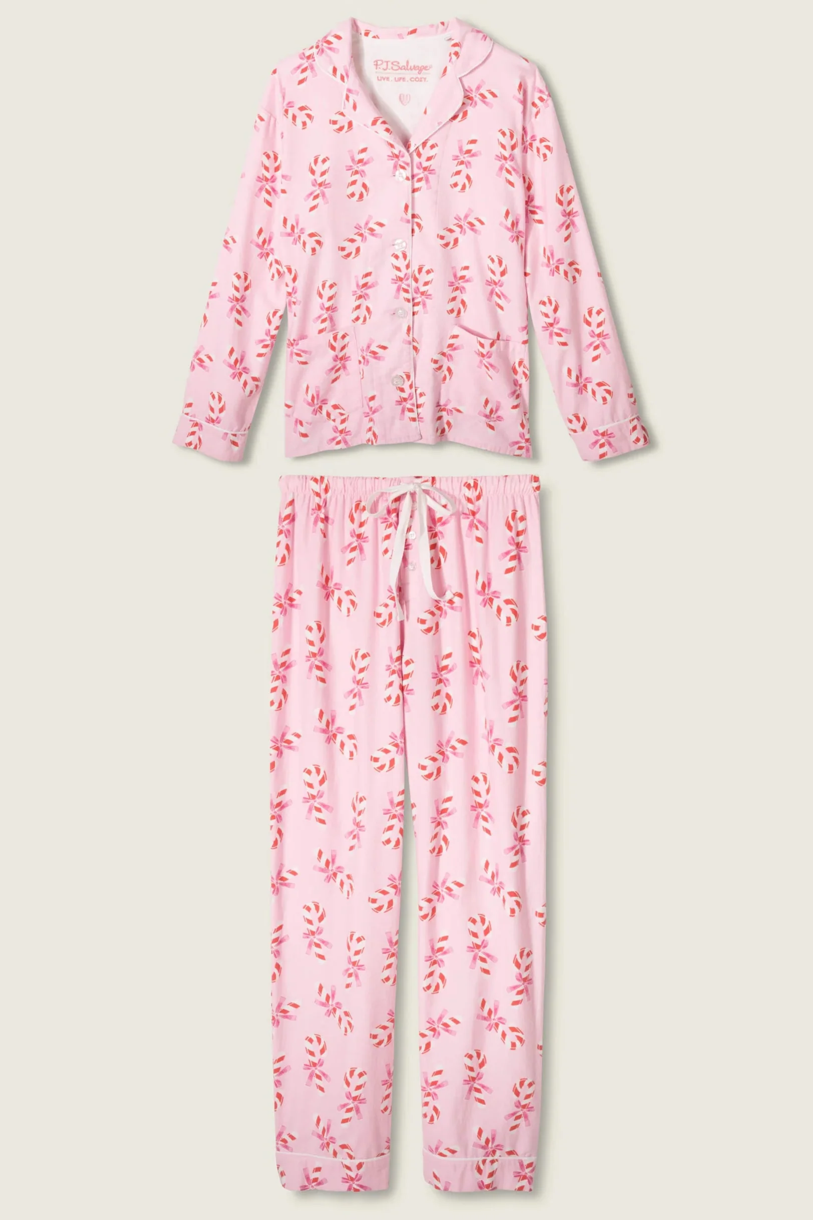 PINK CANDY CANE PJ SET - Image 2