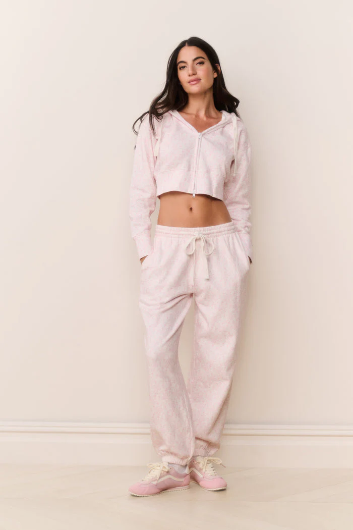 PINK LILIA BOW PRINT SWEATPANTS - Image 2