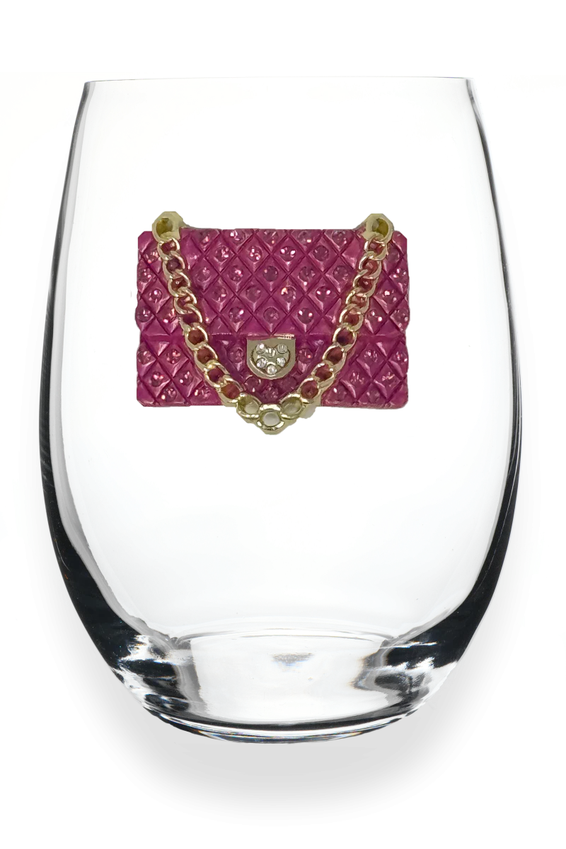 PINK PURSE STEMLESS GLASS