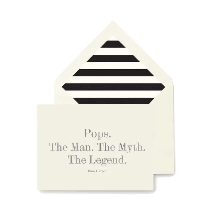 POPS MAN MYTH LEGEND CARD