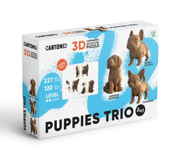 PUPPIES TRIO 3D PUZZLE