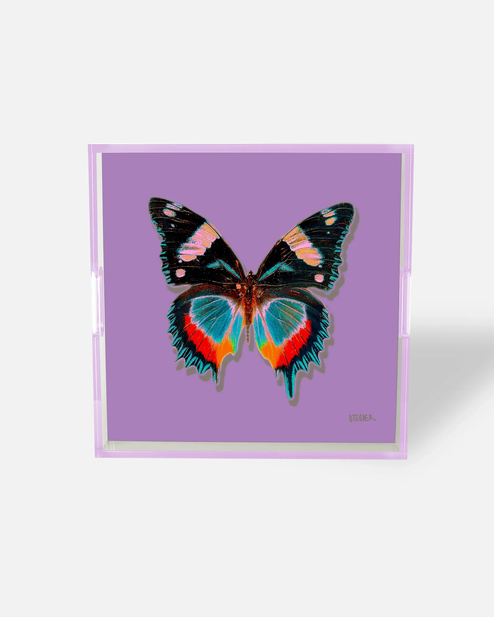 PURPLE BUTTERFLY TRAY