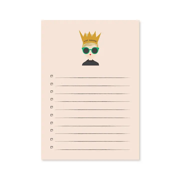 QUEEN LIST NOTEPAD
