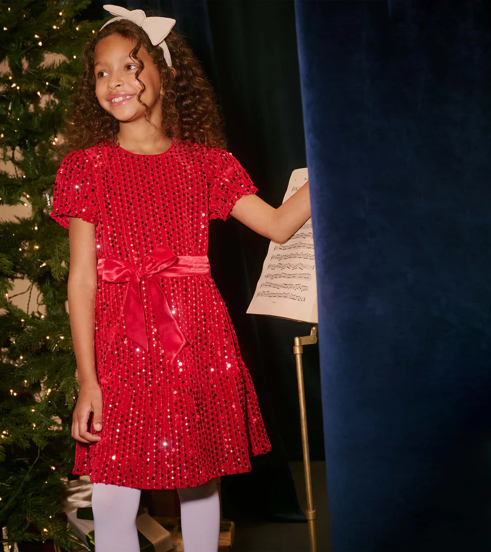 RED SEQUIN DRESS - Image 3