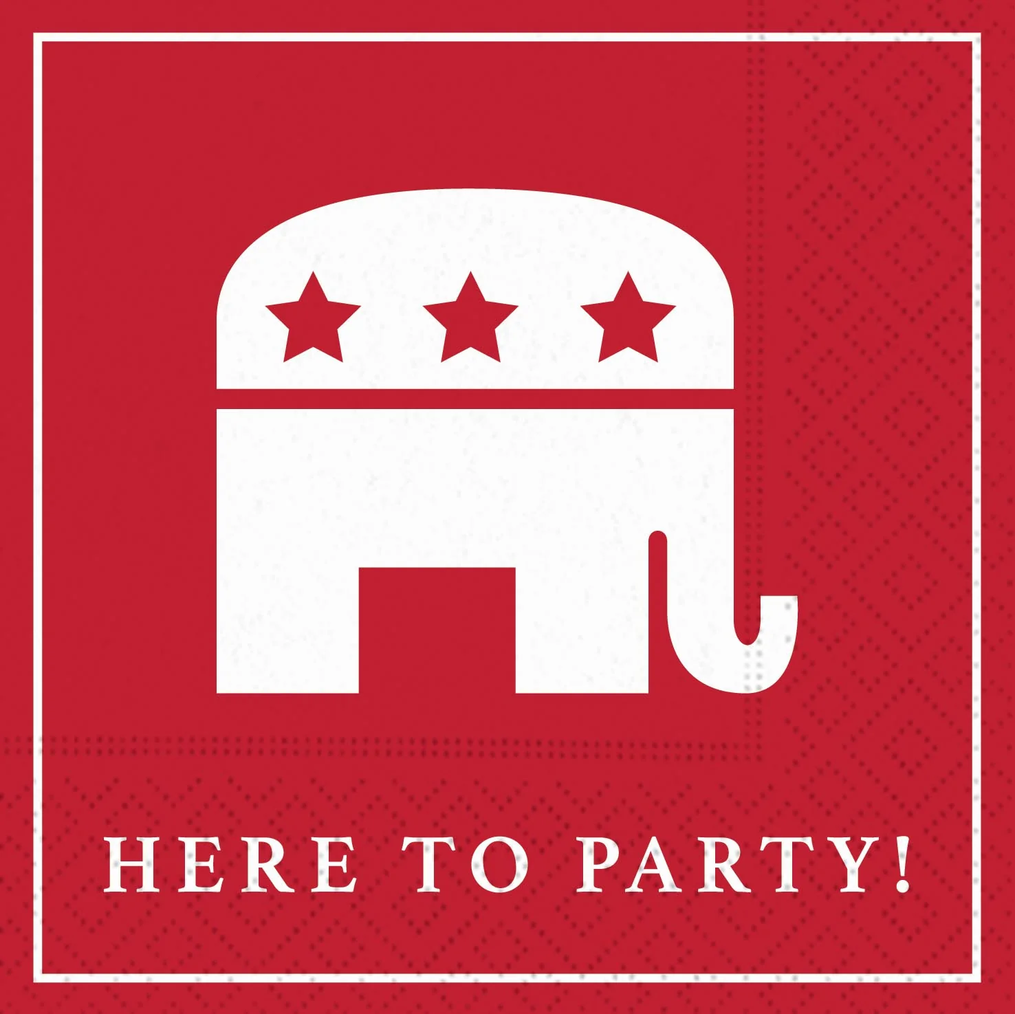 REPUBLICAN HERE TO PARTY NAPKIN SET