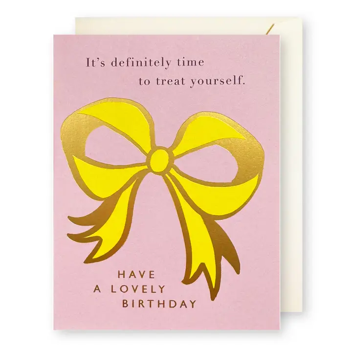 RIBBON BOW BIRTHDAY CARD