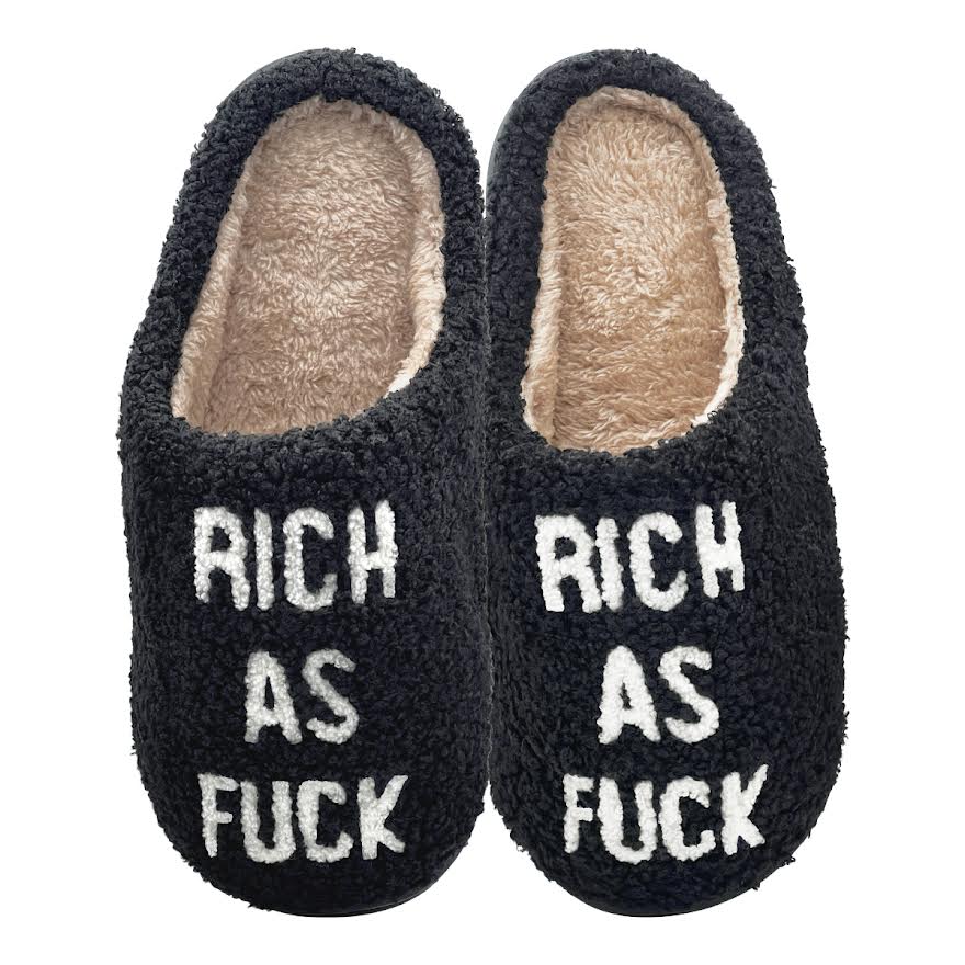 RICH AS FUCK SLIPPERS