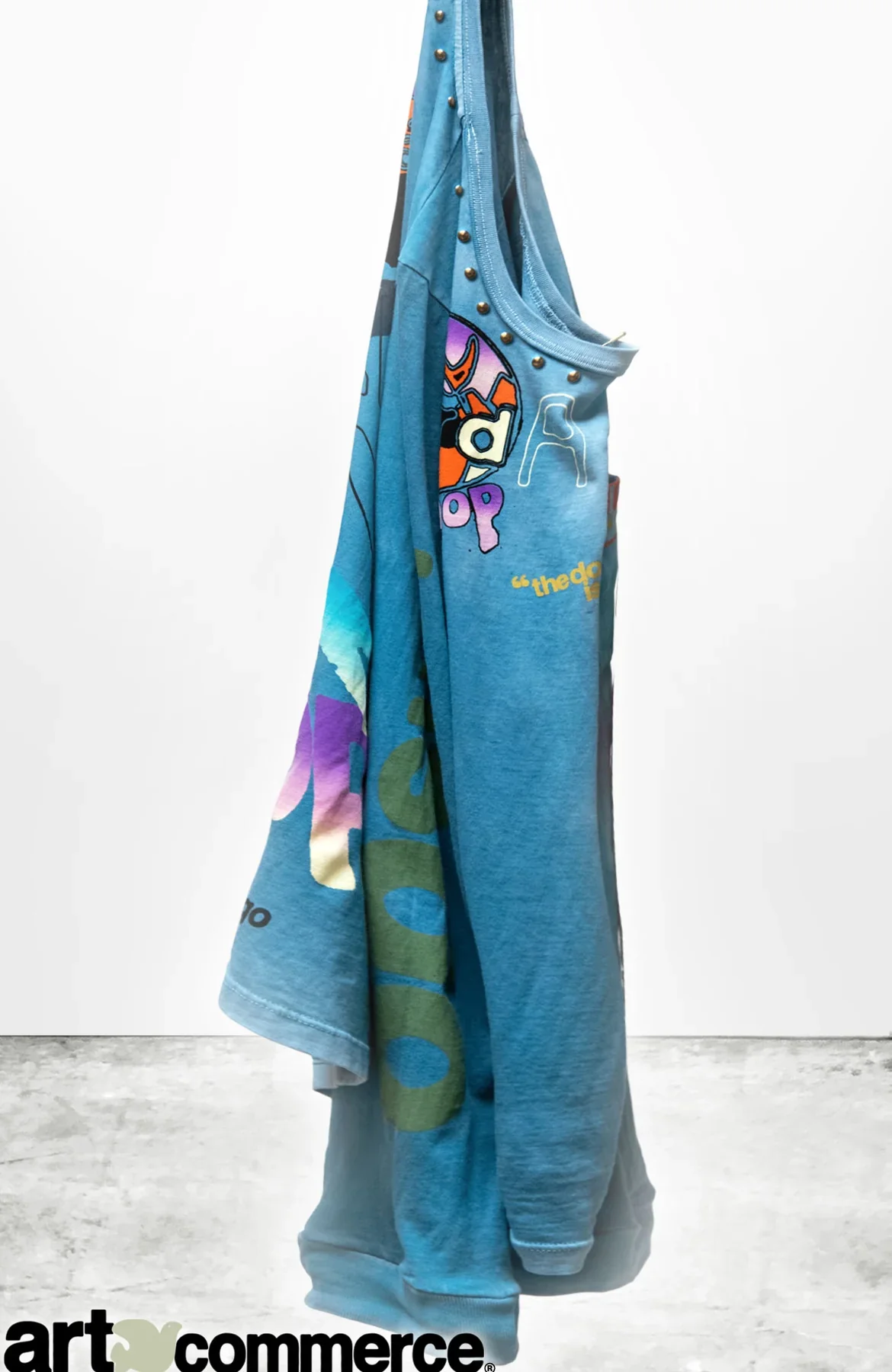 RTU CIRCA'2005 FREECITY ARTYARD MALIBU HOMAGE SUPERVINTAGE HOME/STUD POCKET T - BLUECARDUST POWDER - Image 3