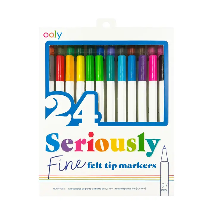 SERIOUSLY: FINE FELT TIP MARKERS SET