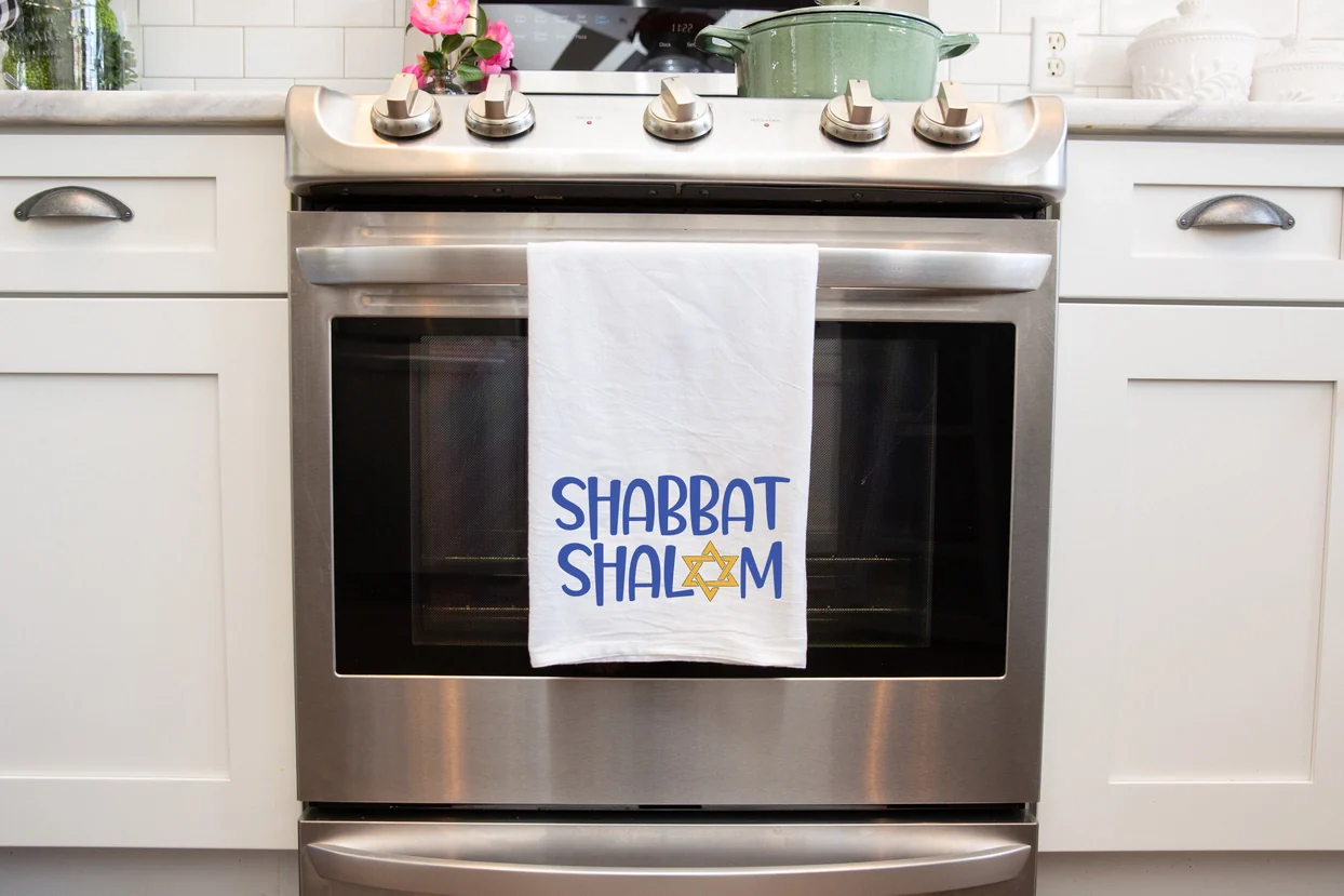SHABBAT SHALOM KITCHEN TOWEL - Image 2
