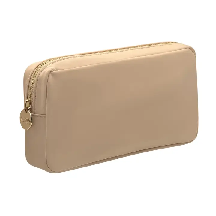 SMALL BEIGE COSMETIC POUCH